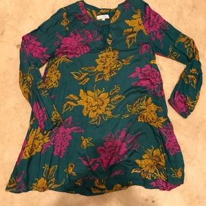 Floral tunic/dress size small/medium